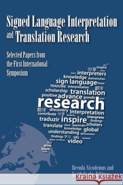 Signed Language Interpretation and Translation Research Brenda Nicodemus 9781563686481 Gallaudet University Press,U.S.