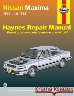 Nissan Maxima, 1985-1992 Haynes Publishing                        Ken Freund 9781563923654 Haynes Publications