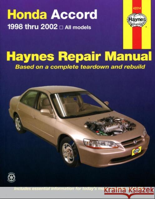 Honda Accord (1998-2002) Haynes Repair Manual (USA) Haynes Publishing 9781563925382 Haynes Publications