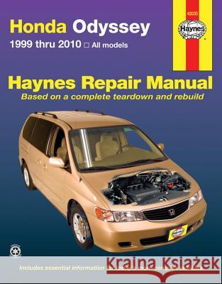 Haynes Honda Odyssey Automotive Repair Manual Max Haynes 9781563929236 Haynes Manuals