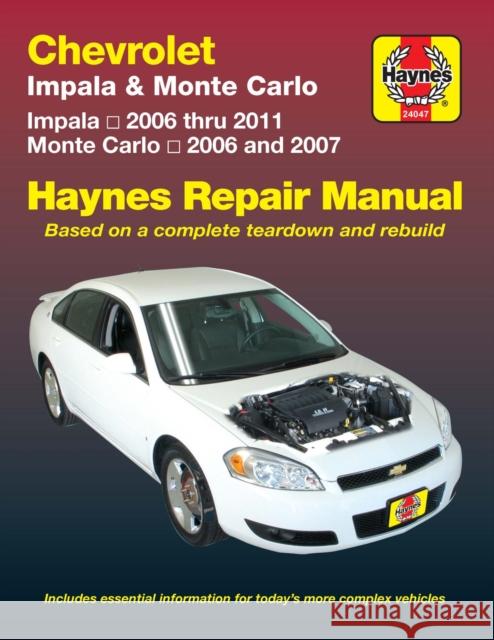 Chevrolet Impala (2006-2011) & Monte Carlo (2006-2007) Haynes Repair Manual (USA) Haynes Publishing 9781563929670 Haynes Manuals