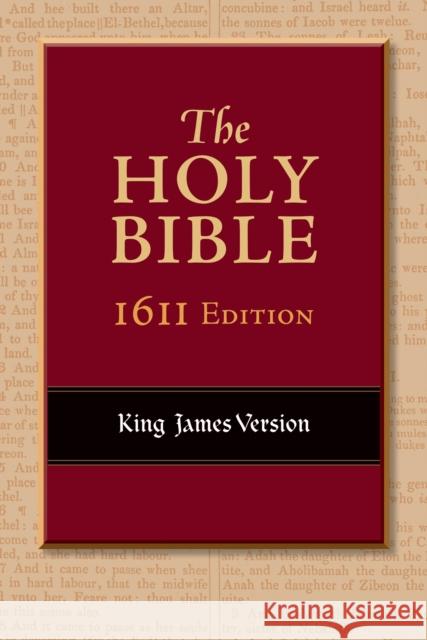 Text Bible-KJV-1611 Hendrickson Publishers 9781565631625 