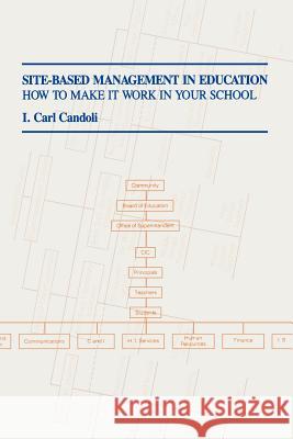 Site-Based Management in Education: How to Make It Work in Your School Candoli, Carl I. 9781566762236 Rowman & Littlefield Education