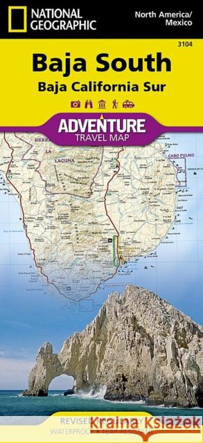 Baja South: Baja California Sur Map [Mexico] National Geographic Maps 9781566952446 Rand McNally & Company