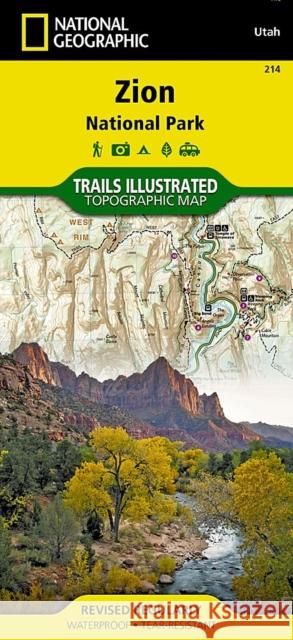 Zion National Park Map National Geographic Maps 9781566952972 NATIONAL GEOGRAPHIC