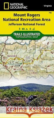 Mount Rogers National Recreation Area Map [Jefferson National Forest] National Geographic Maps 9781566953139 Rand McNally & Company