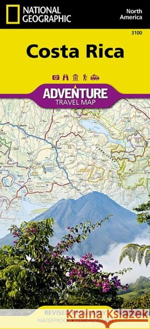 Costa Rica Map National Geographic Maps 9781566953146 NATIONAL GEOGRAPHIC