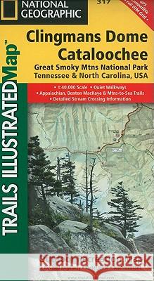 Great Smoky Mountains National Park East: Clingmans Dome, Cataloochee Map National Geographic Maps 9781566955010 Not Avail