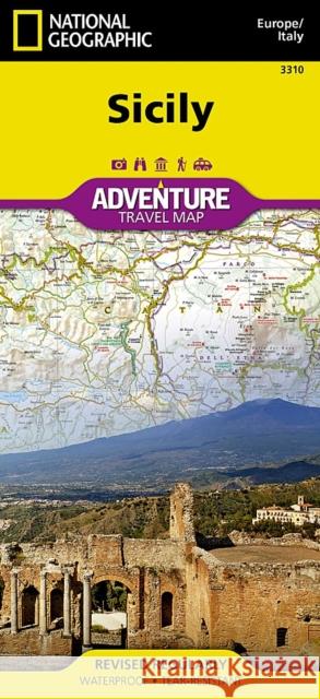 Sicily Map [Italy] National Geographic Maps 9781566955423 National Geographic Maps