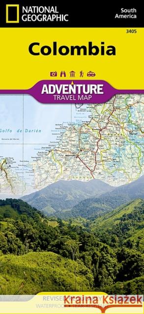 Colombia: Travel Maps International Adventure Map National Geographic Maps 9781566956246 Not Avail