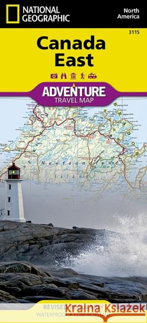 Canada East: Travel Maps International Adventure Map National Geographic 9781566956376 National Geographic Maps