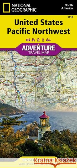 United States, Pacific Northwest Map National Geographic Maps 9781566957120 National Geographic Maps