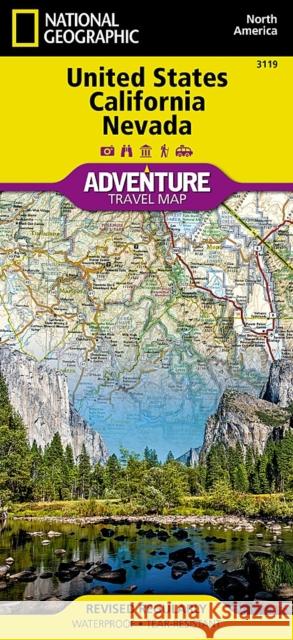 United States, California and Nevada Map National Geographic Maps 9781566957137 National Geographic Maps