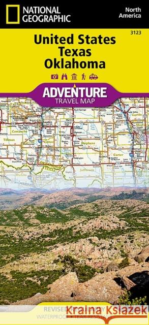 United States, Texas and Oklahoma Map National Geographic Maps 9781566957175 National Geographic Maps