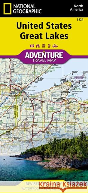 United States, Great Lakes Map National Geographic Maps 9781566957182 National Geographic Maps