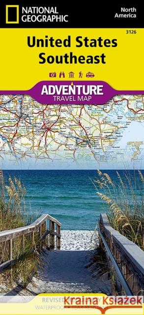 United States, Southeast Map National Geographic Maps 9781566957205 National Geographic Maps