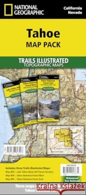 Tahoe [Map Pack Bundle] National Geographic Maps 9781566957427 National Geographic Maps