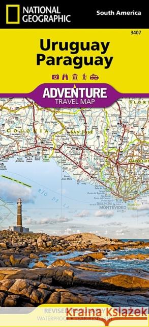 Uruguay, Paraguay Map National Geographic Maps 9781566957595 National Geographic Maps