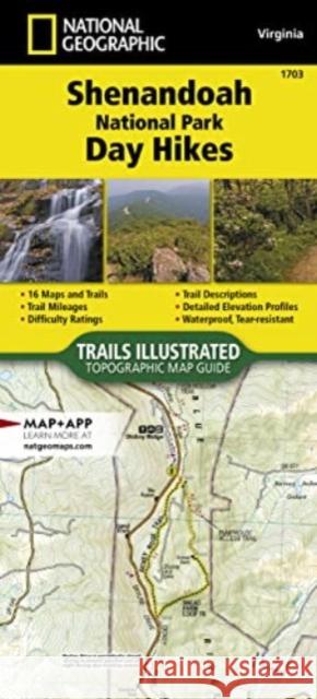 Shenandoah National Park Day Hikes Map National Geographic Maps 9781566958028 National Geographic Maps