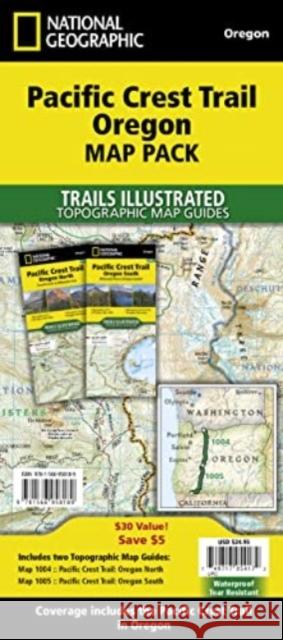 Pacific Crest Trail: Oregon [Map Pack Bundle] National Geographic Maps 9781566958189 National Geographic Maps