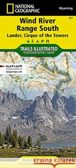 Wind River Range South Map [Lander, Cirque of the Towers] National Geographic Maps 9781566958271 National Geographic Maps