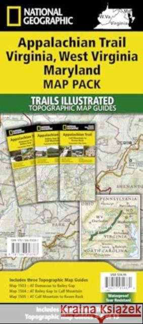 Appalachian Trail: Virginia, West Virginia, Maryland [Map Pack Bundle] National Geographic Maps 9781566958387 National Geographic Maps