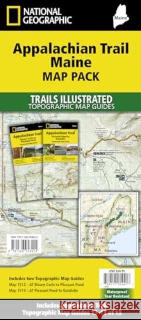 Appalachian Trail: Maine [Map Pack Bundle] National Geographic Maps 9781566958424 National Geographic Maps