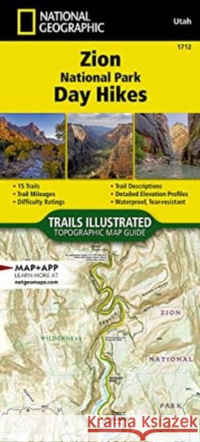 Zion National Park Day Hikes Map National Geographic Maps 9781566959087 National Geographic Maps