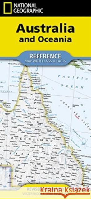 National Geographic Australia and Oceania Map (Folded with Flags and Facts) National Geographic Maps 9781566959315 National Geographic Maps