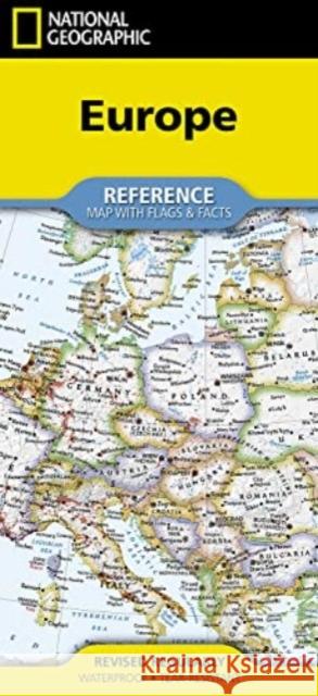 National Geographic Europe Map (Folded with Flags and Facts) National Geographic Maps 9781566959322 National Geographic Maps