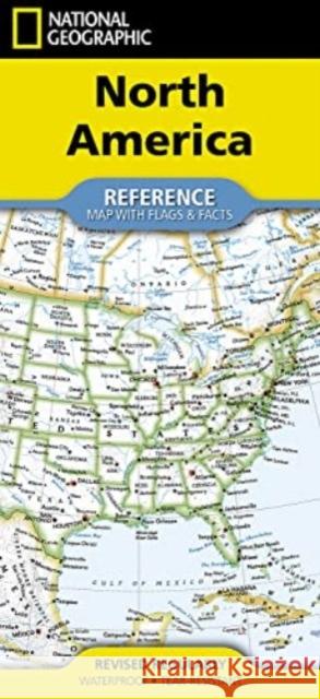 National Geographic North America Map (Folded with Flags and Facts) National Geographic Maps 9781566959339 National Geographic Maps