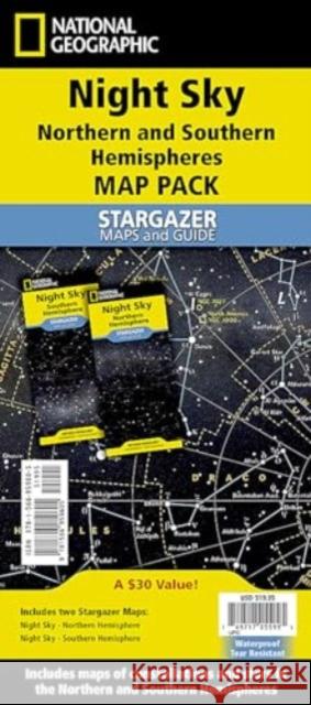 National Geographic Night Sky (Stargazer Folded Map Pack Bundle) National Geographic Maps 9781566959605 National Geographic Maps