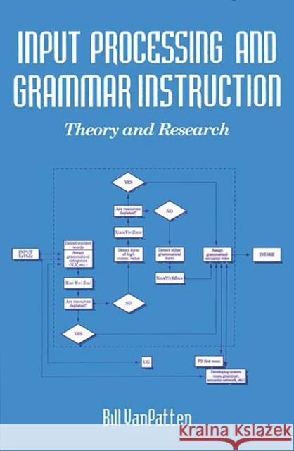 Input Processing and Grammar Instruction in Second Language Acquisition Bill VanPatten 9781567502381 Ablex Publishing Corporation