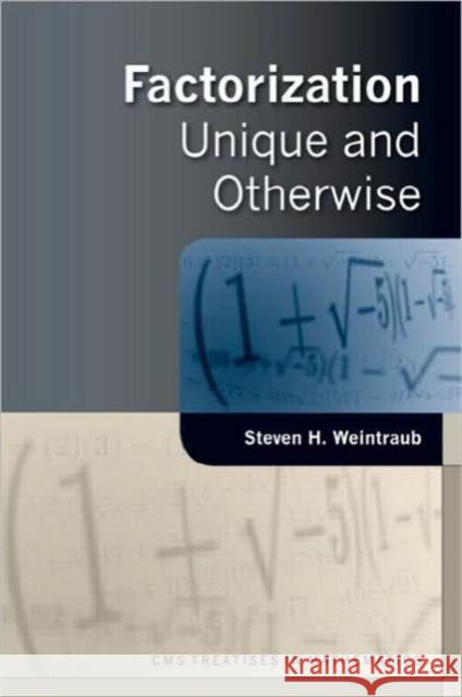Factorization: Unique and Otherwise Weintraub, Steven H. 9781568812410