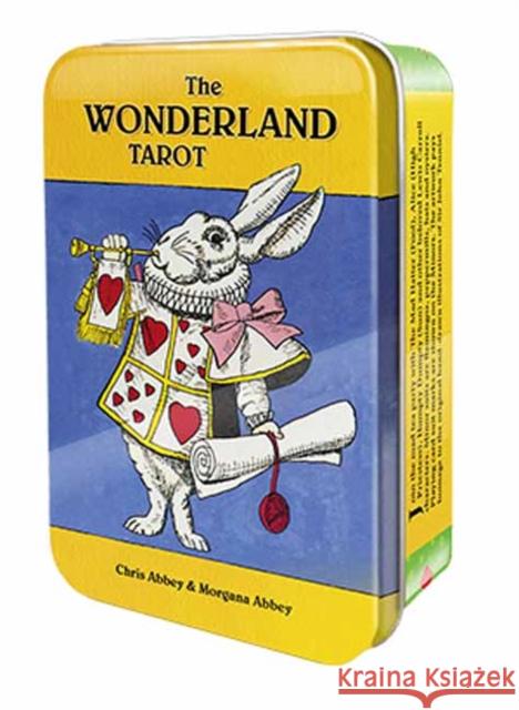 The Wonderland Tarot in a Tin Morgana Abbey 9781572818798 U.S. Games