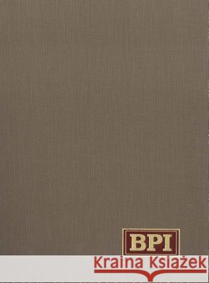 Bookman's Price Index: A Guide to the Values of Rare and Other Out of Print Books Gale 9781573029599
