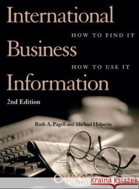 International Business Information Halperin, Michael 9781573560504 Oryx Press