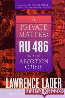 Private Matter Lader, Lawrence 9781573920124