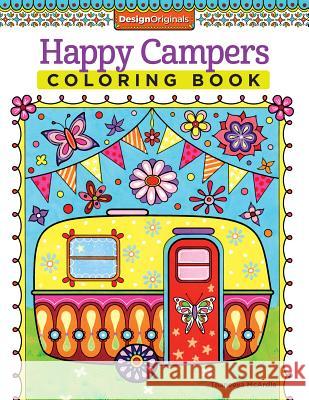 Happy Campers Coloring Book Thaneeya McArdle 9781574219654 Design Originals