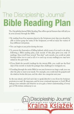 The Discipleship Journal Bible Reading Plan 25-Pack The Navigators 9781576839744