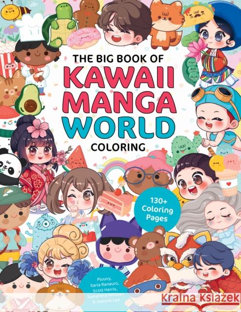 Big Book of Kawaii Manga World Coloring Walter Foster Creative Team 9781577157489 Quarto Publishing Group USA Inc
