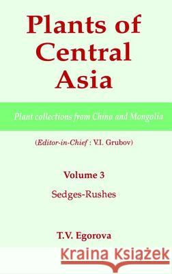 Plants of Central Asia - Plant Collection from China and Mongolia, Vol. 3: Sedges-Rushes V. I. Grubov 9781578081141 Science Publishers