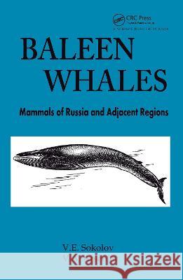 Baleen Whales : Mammals of Russia and Adjacent Regions V.A. Arsen'ev 9781578081851 0