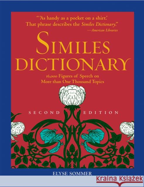 Similes Dictionary Elyse Sommer 9781578594337 Visible Ink Press