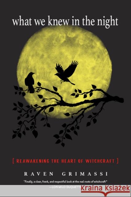 What We Knew in the Night: Reawakening the Heart of Witchcraft Raven Grimassi Deidra Catero 9781578636518 Weiser Books