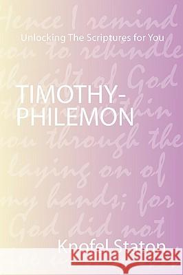 Timothy-Philemon Knofel Staton 9781579106720