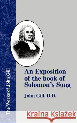 An Exposition of the Book of Solomon's Song John Gill 9781579784911 Baptist Standard Bearer