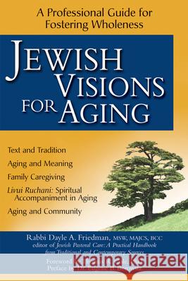 Jewish Visions for Aging: A Professional Guide for Fostering Wholeness Friedman, Dayle A. 9781580233484