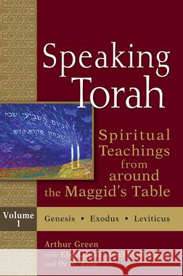 Speaking Torah Vol 1: Spiritual Teachings from Around the Maggid's Table Green, Arthur 9781580236683