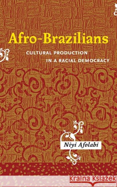 Afro-Brazilians - Cultural Production in a Racial Democracy Niyi Afolabi 9781580462624 